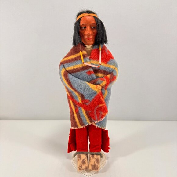 Vintage Skookum Native American Style Doll Figurine Blanket Souvenir - Picture 2 of 5